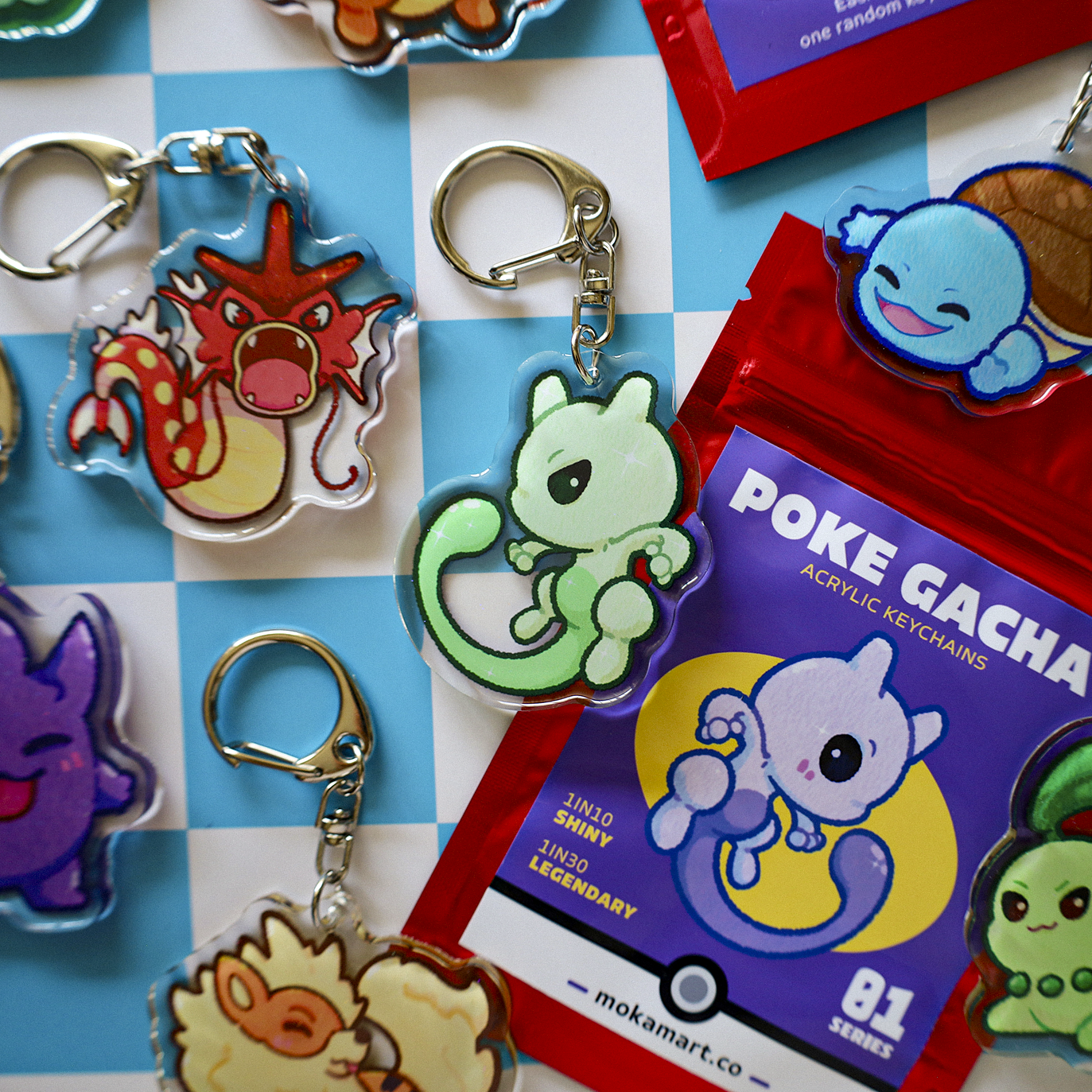 Poke Keychains Series 1 - Mystery Blind Bags