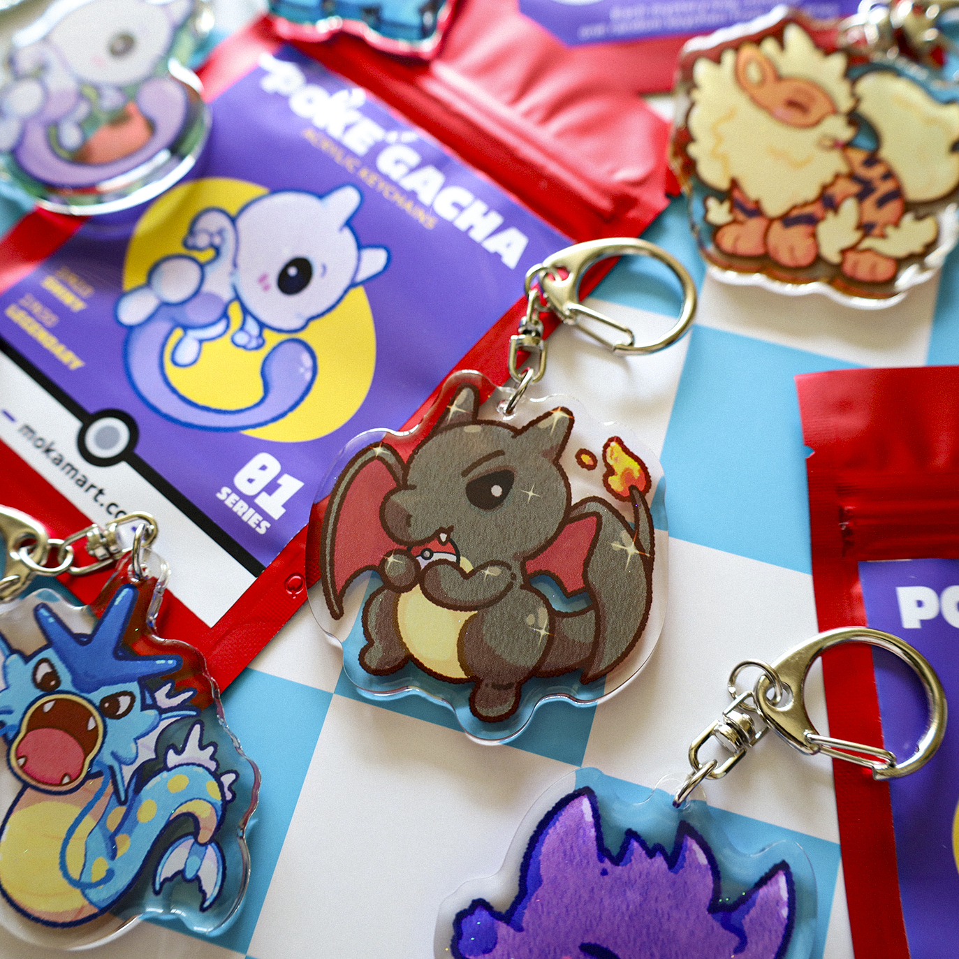 Poke Keychains Series 1 - Mystery Blind Bags