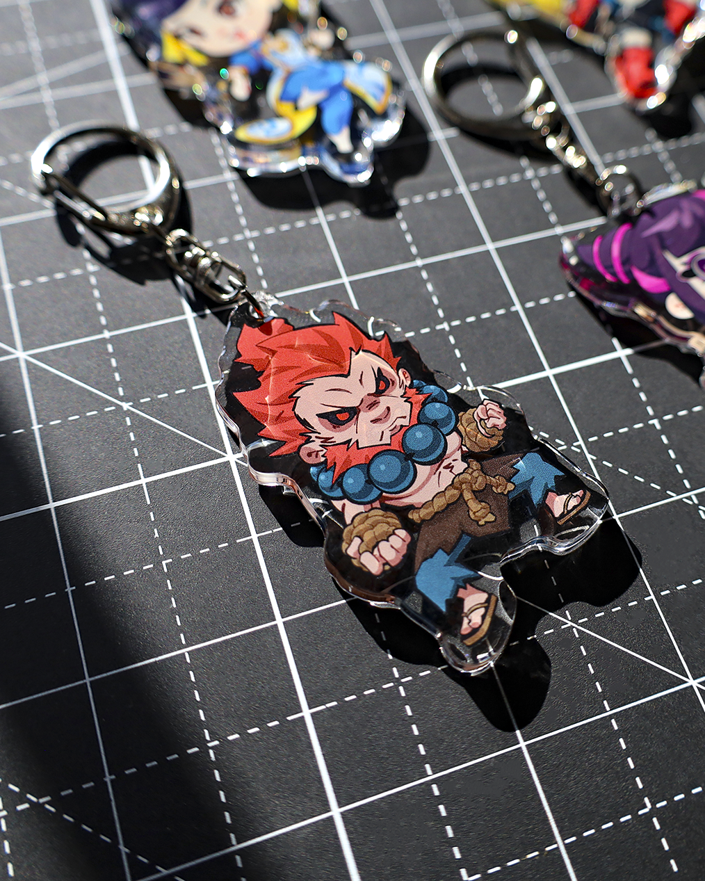 Fighter 6 Akuma - Acrylic Keychain – Moka Mart