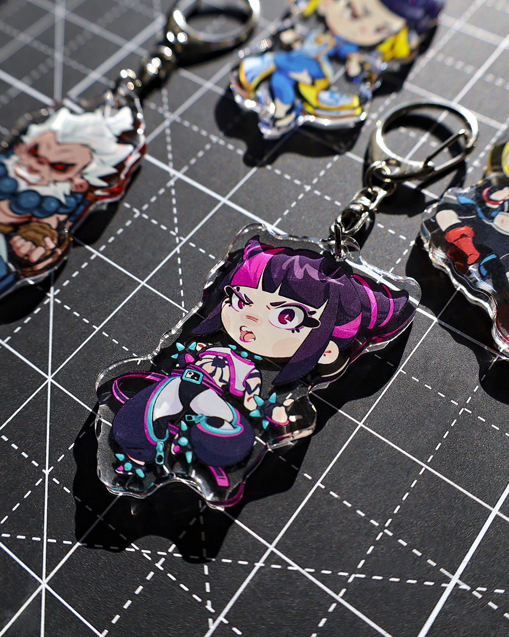 Fighter 6 Juri - Acrylic Keychain – Moka Mart