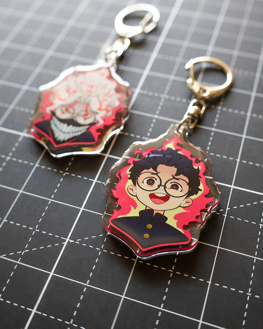 DanDanDan Okarun - Epoxy Keychain