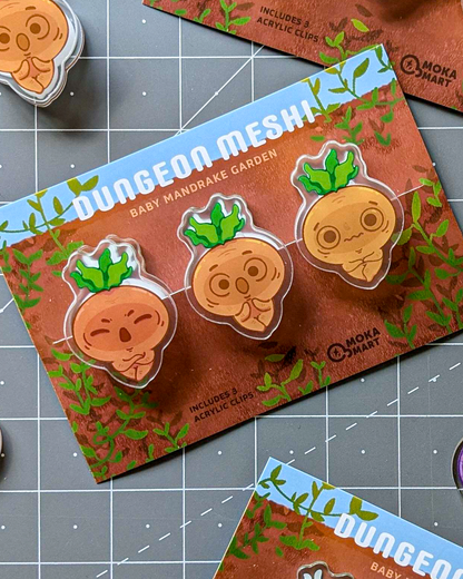 Dungeon Meshi Mandrake Garden - Acrylic Clips Set