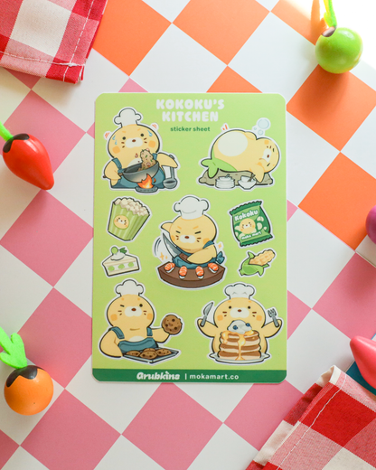 Kokoku's Kitchen  - Vinyl 4x6 Sticker Sheet