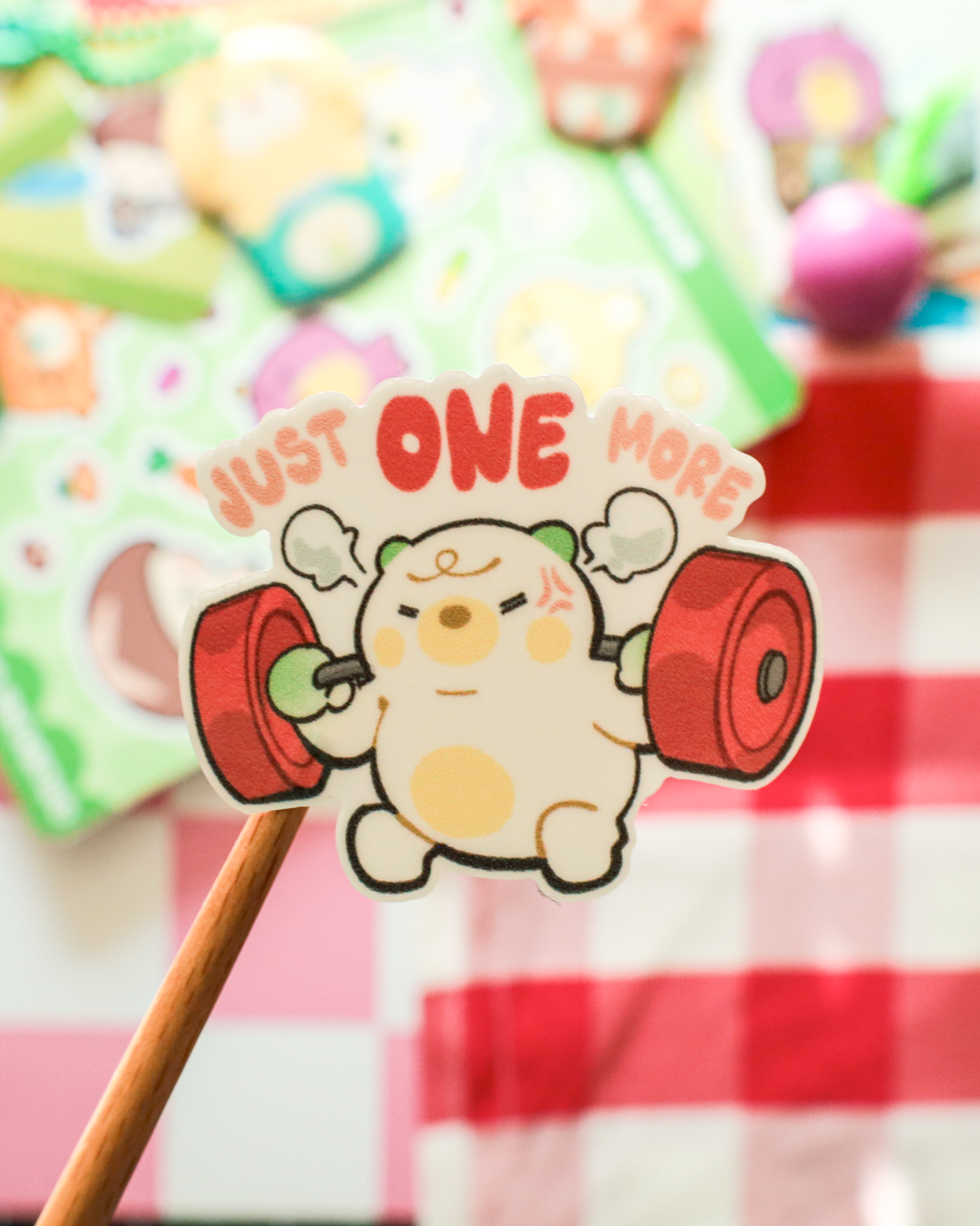 Hamu's Workout  - Vinyl 4x6 Sticker Sheet