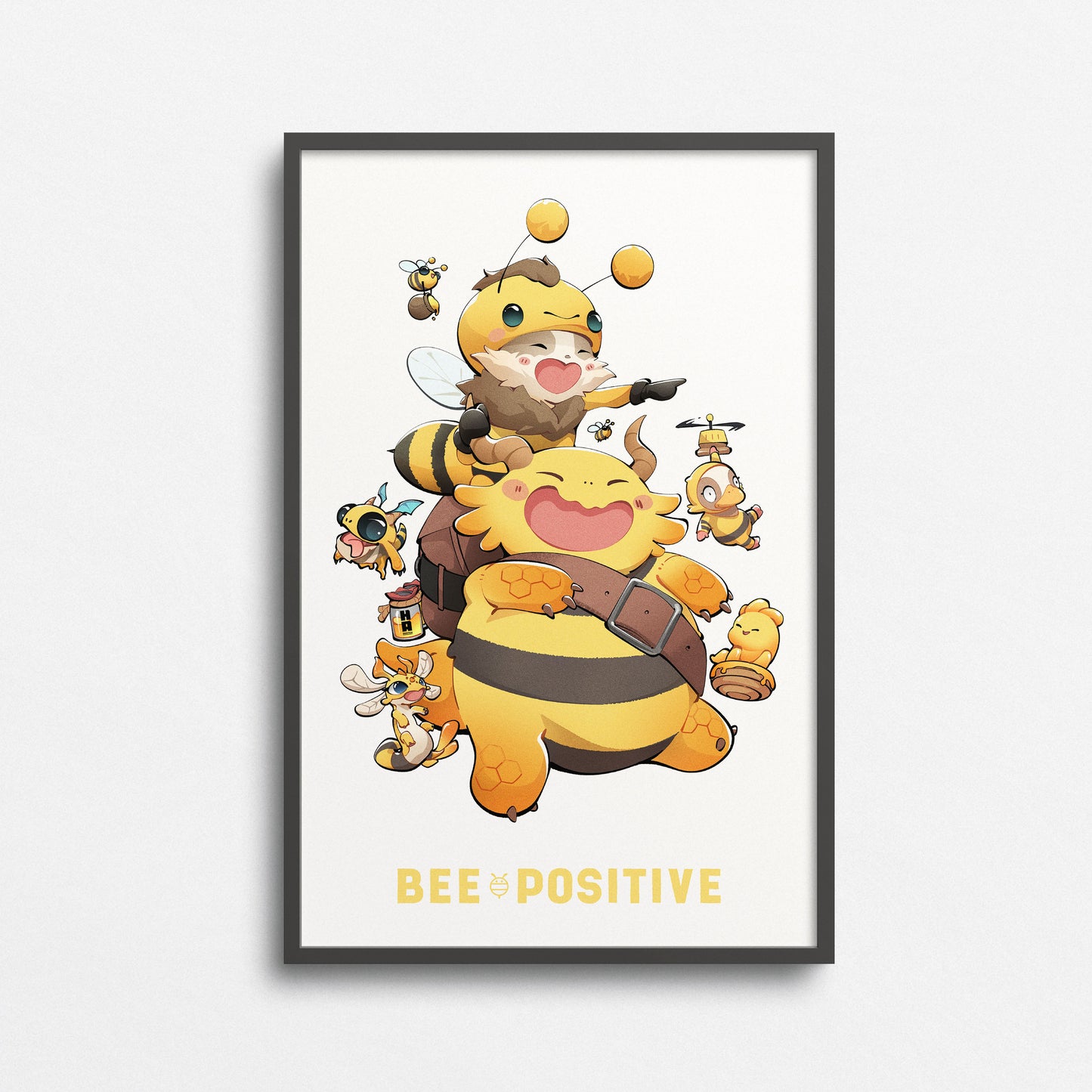 TFT Art Poster Print - BEE POSITIVE