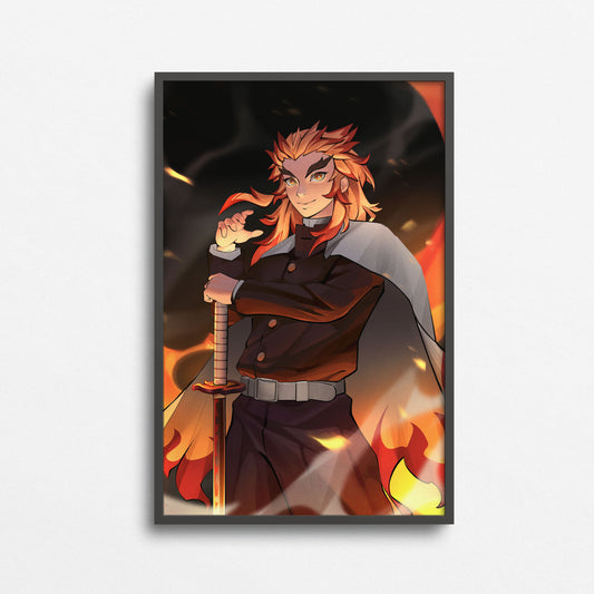 Demon Slayer Anime Art Poster Print - Rengoku