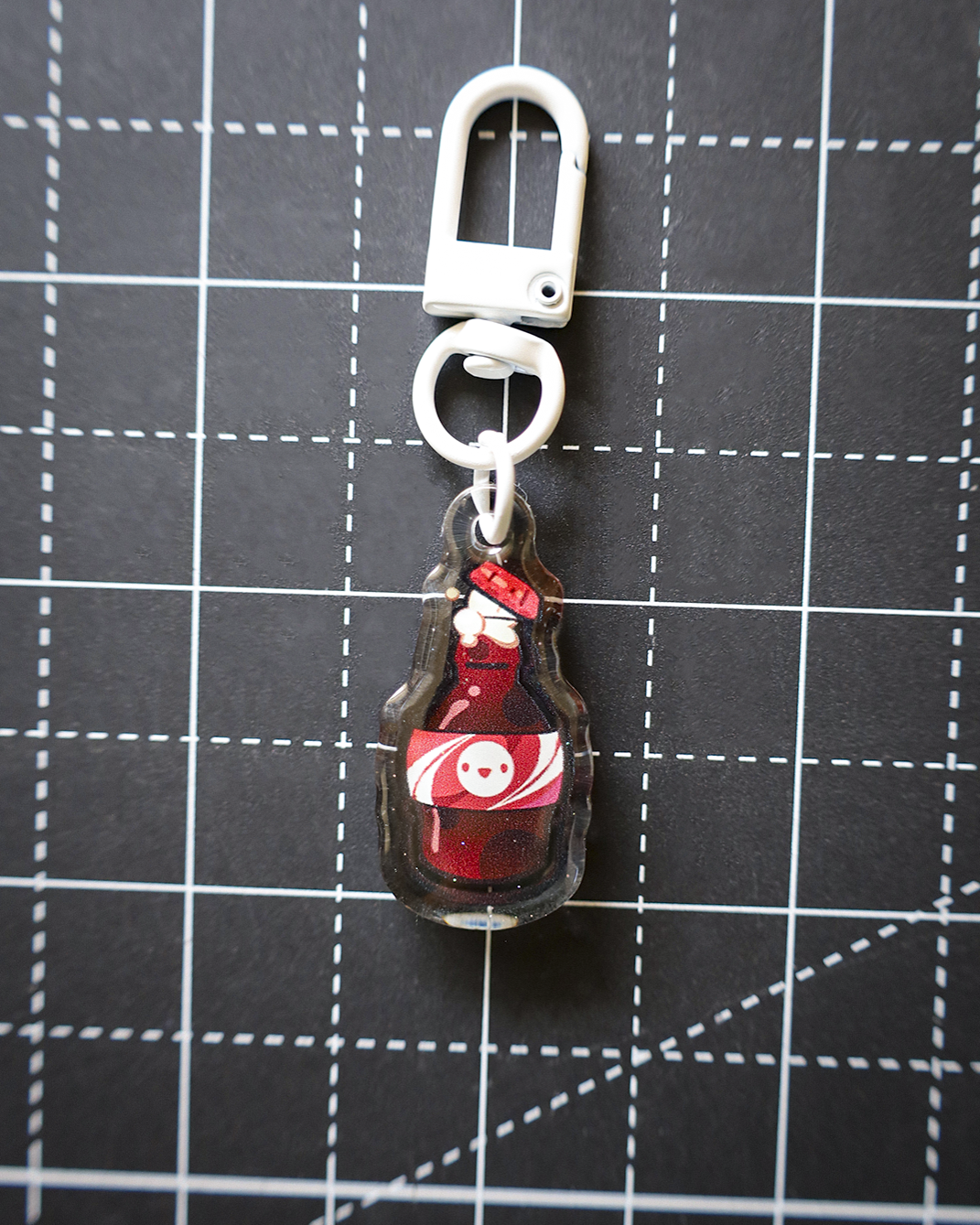 Moka Foodies - Bevy Acrylic Keychain (White Clasp)