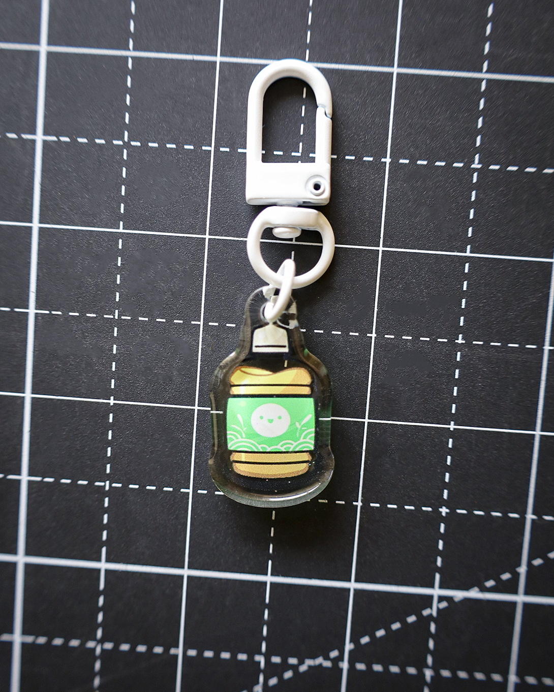 Moka Foodies - Bevy Acrylic Keychain (White Clasp)