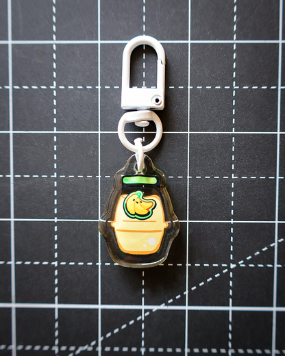 Moka Foodies - Bevy Acrylic Keychain (White Clasp)