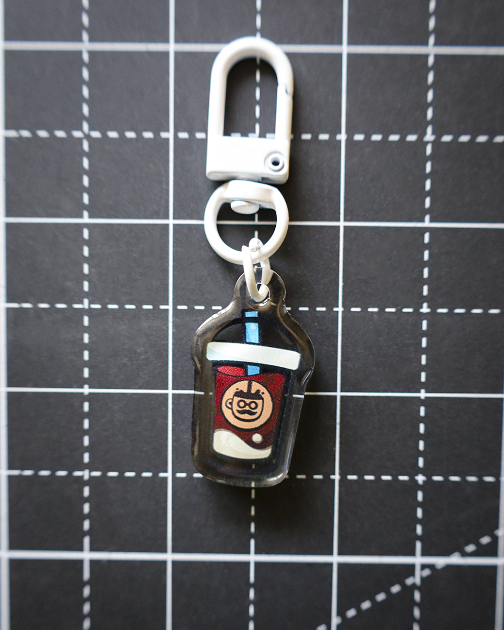 Moka Foodies - Bevy Acrylic Keychain (White Clasp)