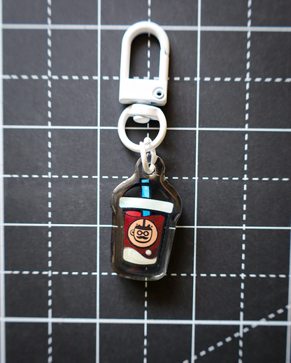 Moka Foodies - Bevy Acrylic Keychain (White Clasp)
