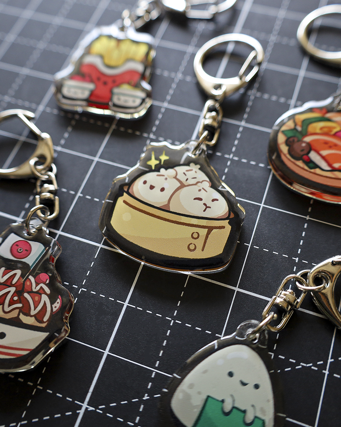 Moka Foodies Snacky - Epoxy Keychain