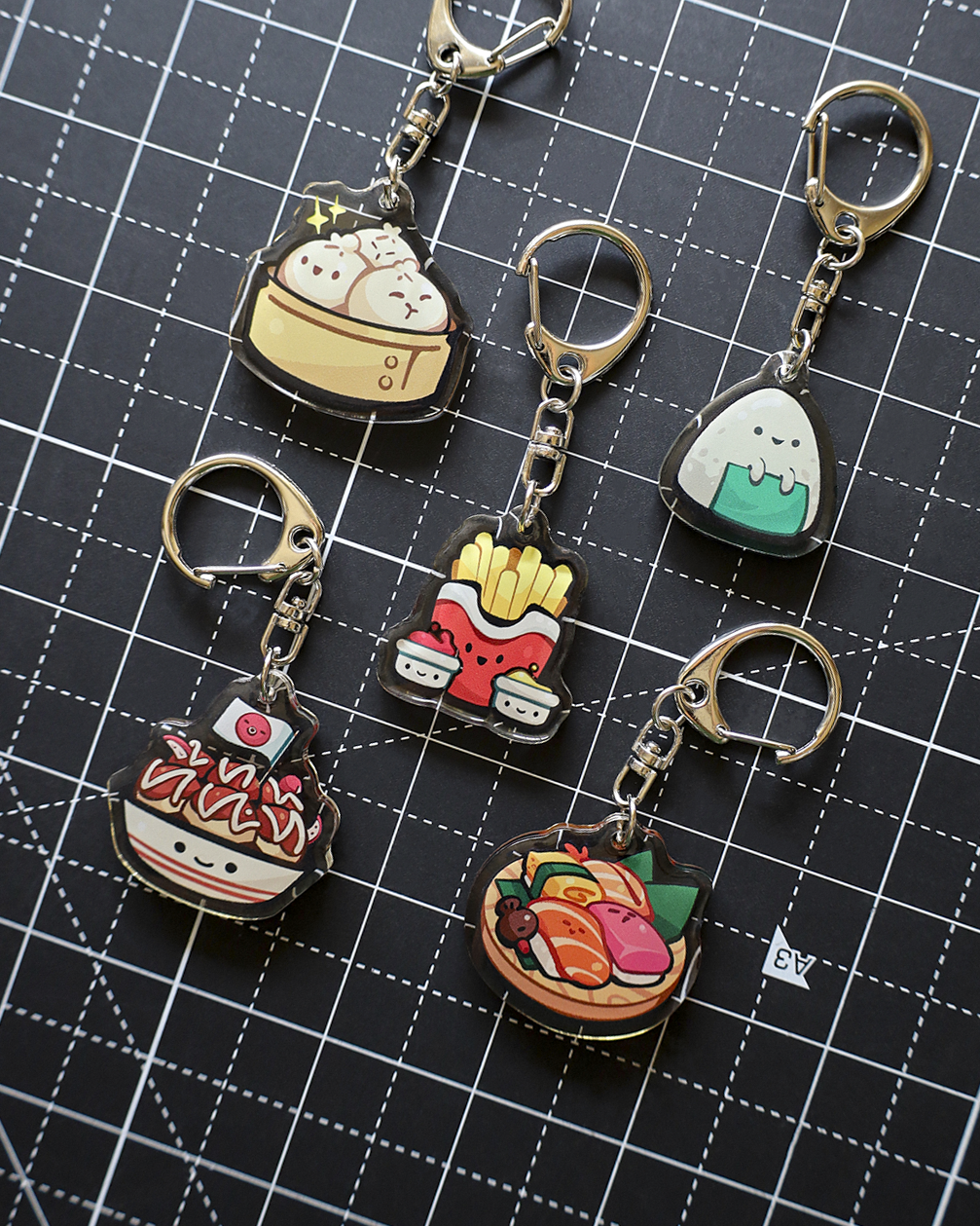 Moka Foodies Snacky - Epoxy Keychain