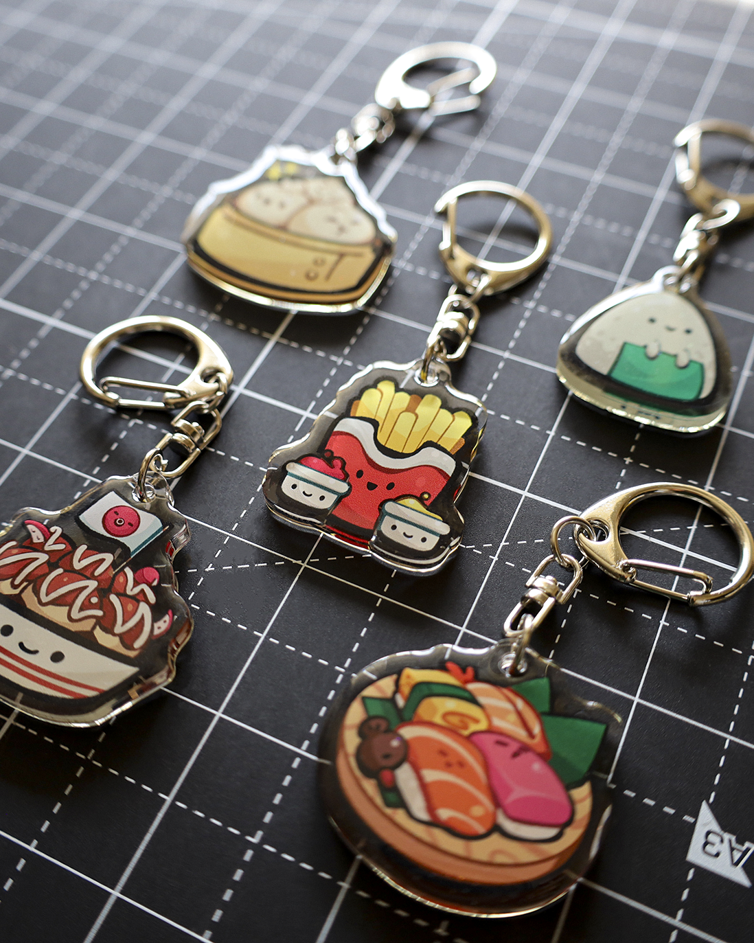 Moka Foodies Snacky - Epoxy Keychain