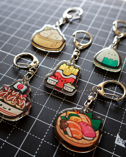 Moka Foodies Snacky - Epoxy Keychain