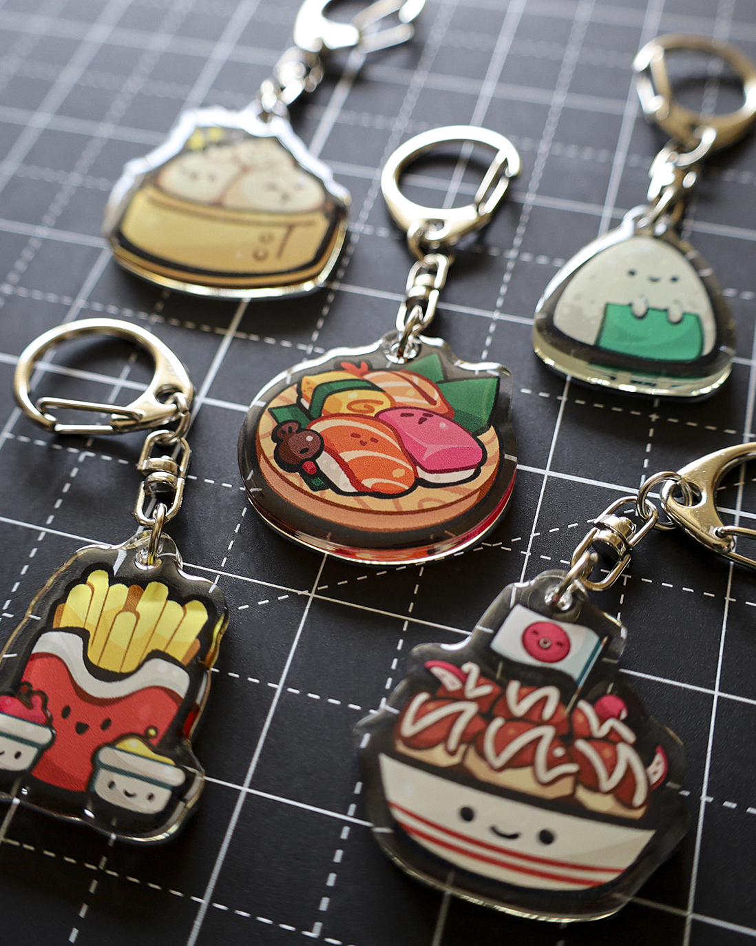 Moka Foodies Snacky - Epoxy Keychain