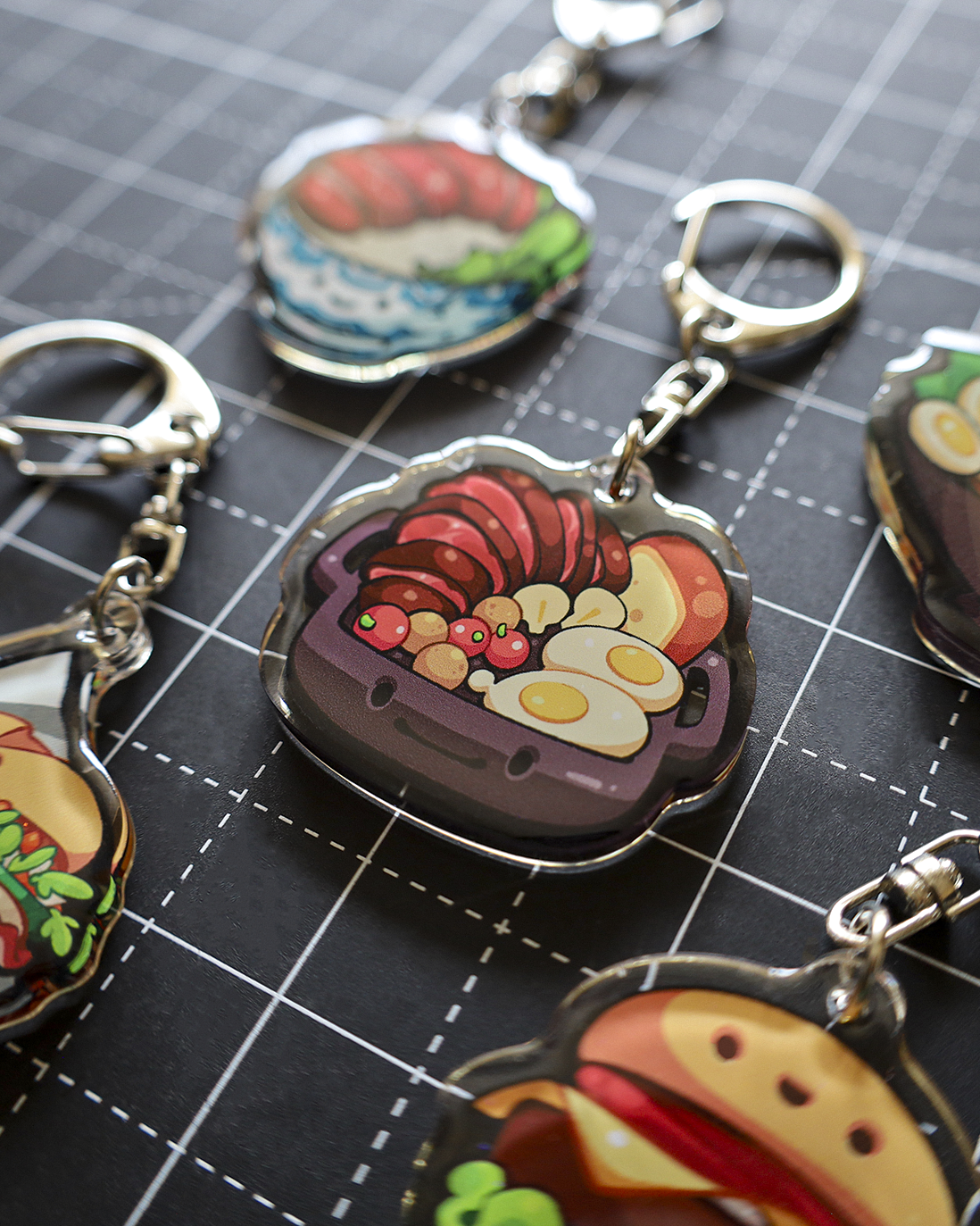 Moka Foodies Heavy - Epoxy Keychain