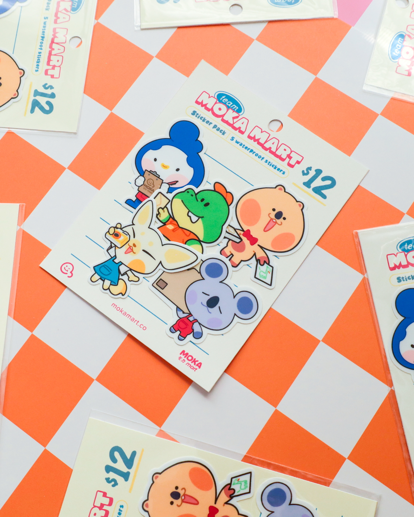 Team Moka Mart  - Vinyl Sticker Pack