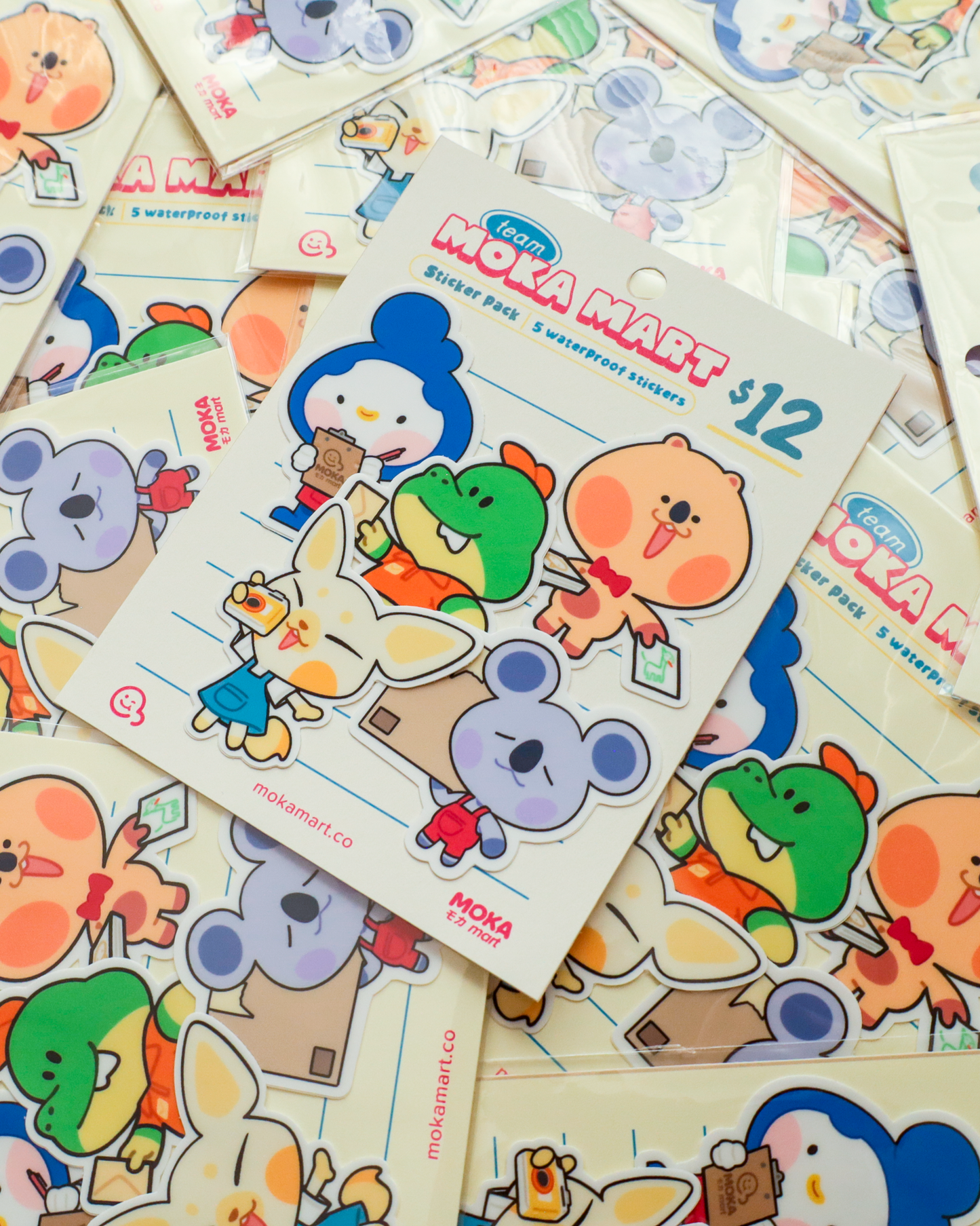 Team Moka Mart  - Vinyl Sticker Pack
