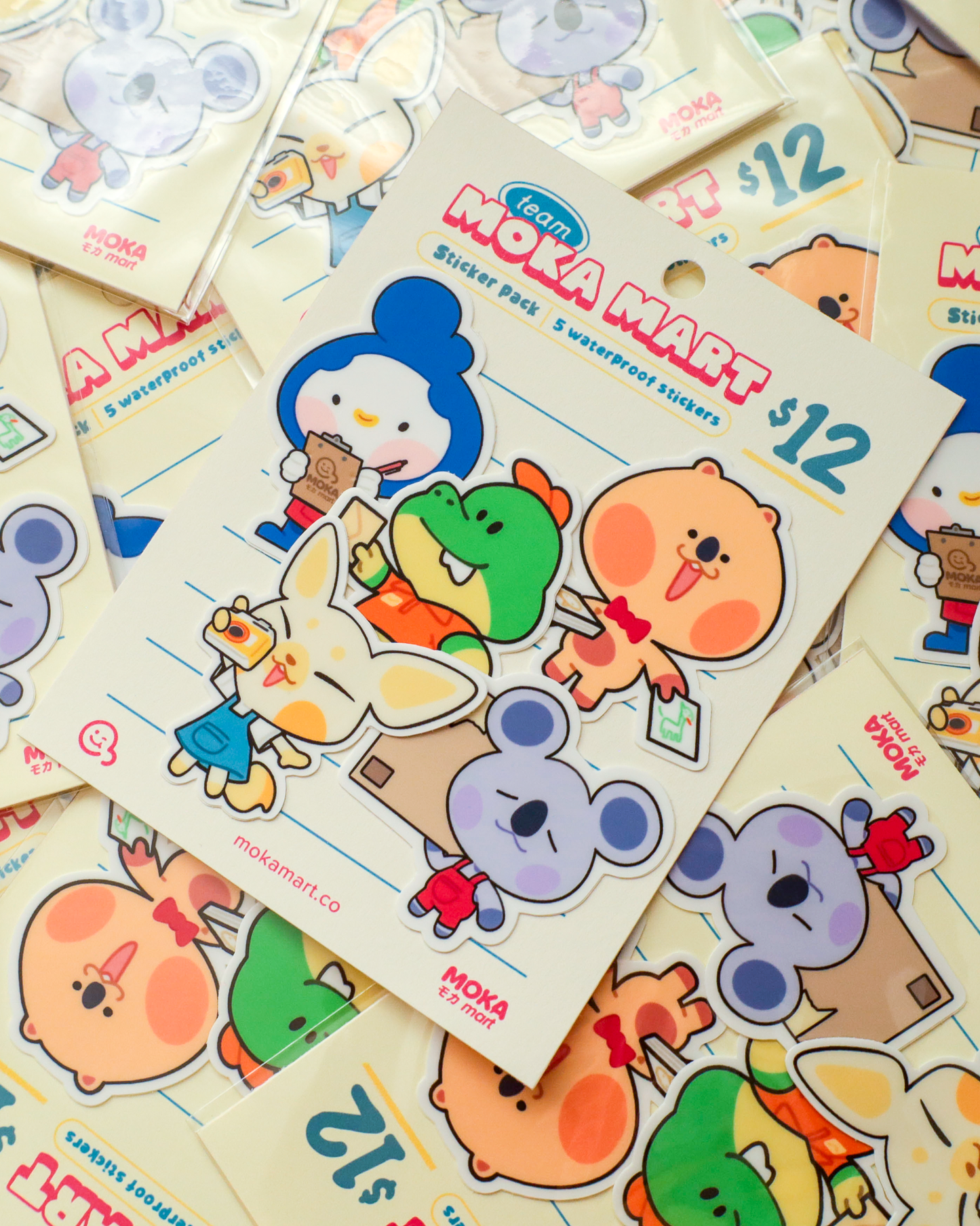 Team Moka Mart  - Vinyl Sticker Pack