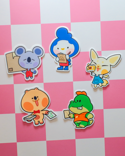 Team Moka Mart  - Vinyl Sticker Pack