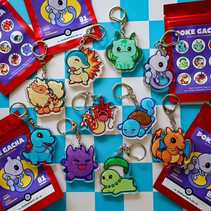 Poke Keychains Series 1 - Mystery Blind Bags