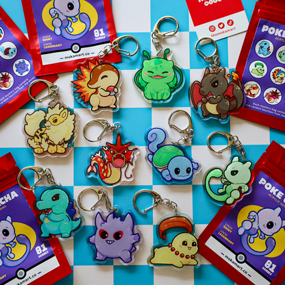 Poke Keychains Series 1 - Mystery Blind Bags