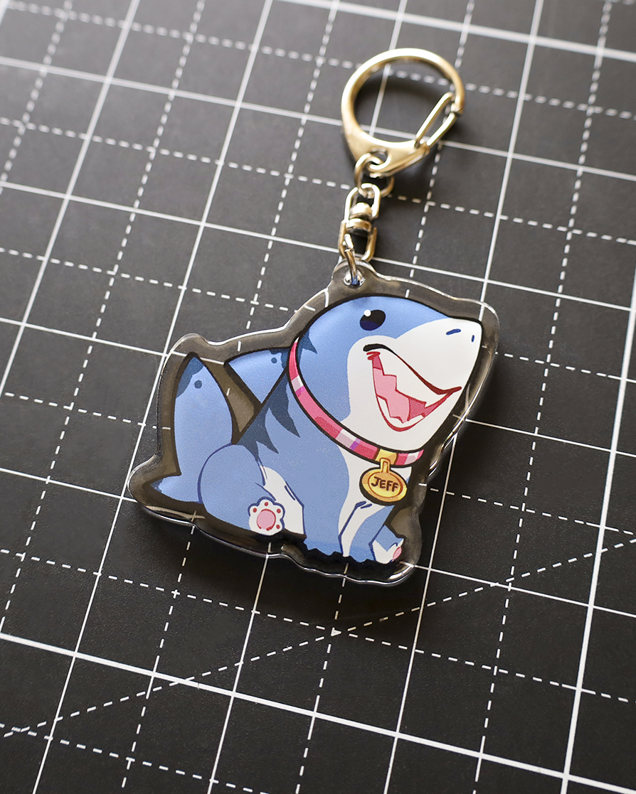 Marvel Rivals Jeff the Shark - Acrylic Keychain