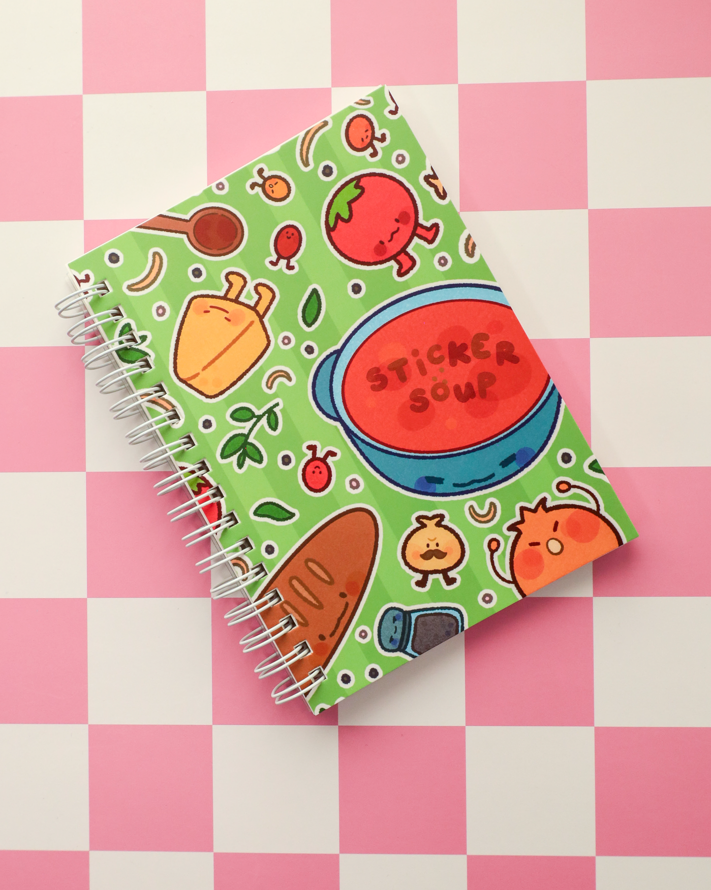 Creamy Tomato Sticker Soup - Reusable Sticker Book