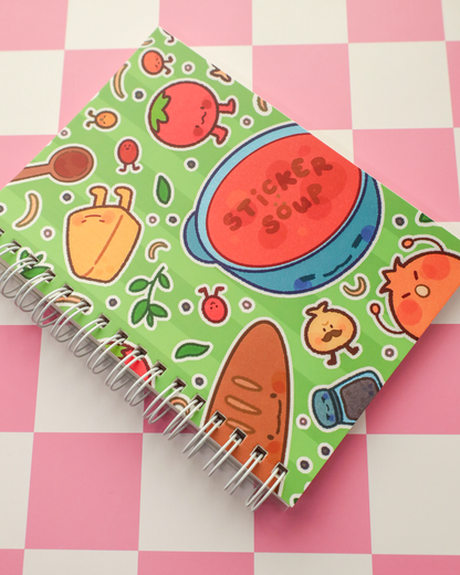 Creamy Tomato Sticker Soup - Reusable Sticker Book