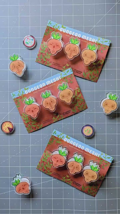 Dungeon Meshi Mandrake Garden - Acrylic Clips Set