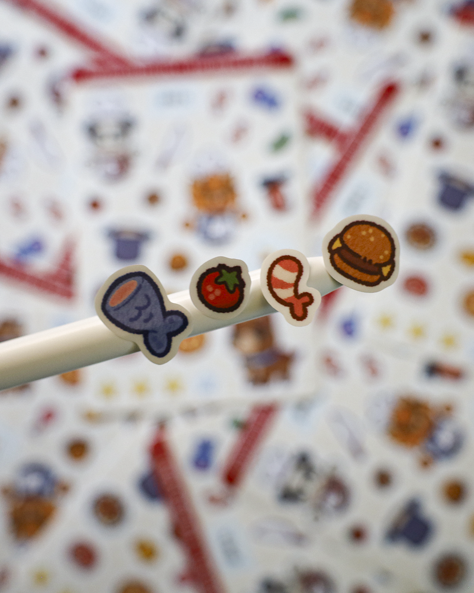Overcooked Level 1 - Vinyl 4x6 Sticker Sheet