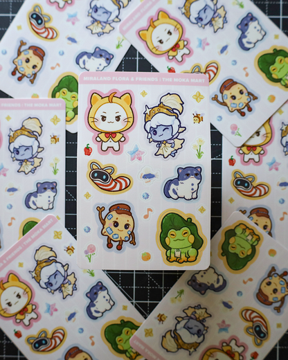 Miraland Flora and Fauna - Vinyl 4x6 Sticker Sheet