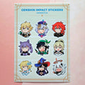 Genshin Impact 5 Stars - Vinyl 5x7 Sticker Sheet