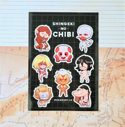 Attack on Chibi Stickers [5x7in Sticker Sheet]