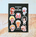 Attack on Chibi - Vinyl 5x7 Sticker Sheet
