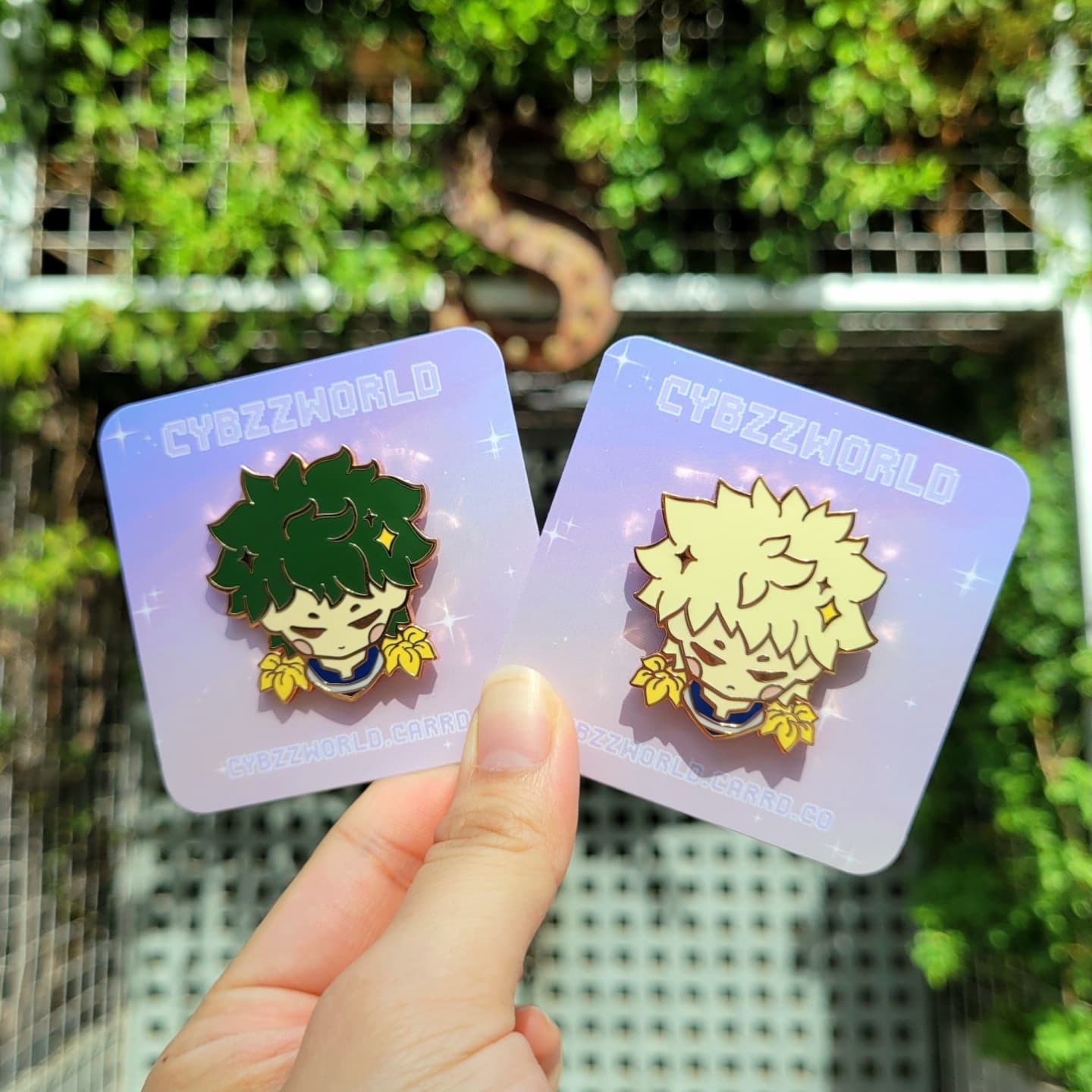 [Grow Together Enamel Pin Series] Midoriya & Bakugo (My Hero Academia)